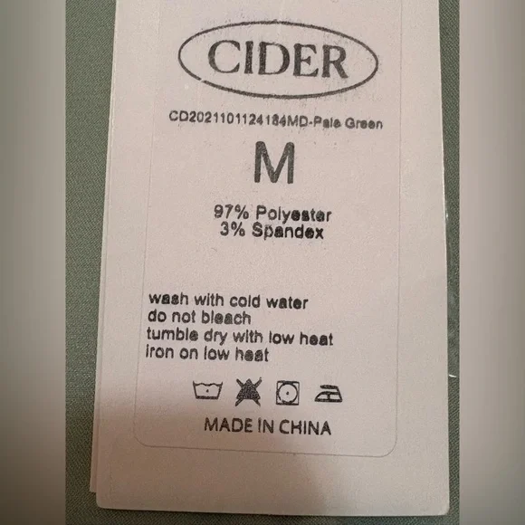 Dirty Martini Long Sleeve Mini Dress - Pale Green NWT (M) - Picture 9 of 16